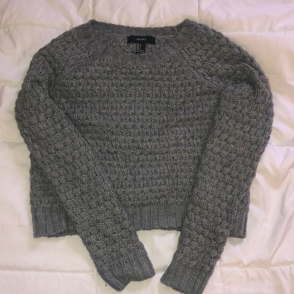 Gray Knit Sweater
